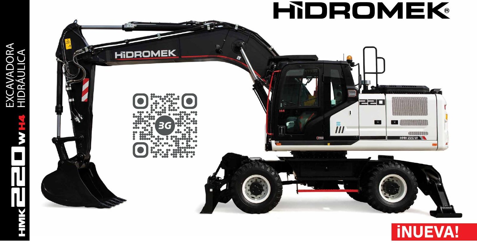 Excavadora de ruedas HIDROMEK HMK 220 W