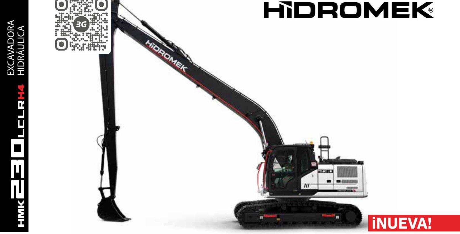 Excavadora sobre orugas HIDROMEK HMK 230 LC LR