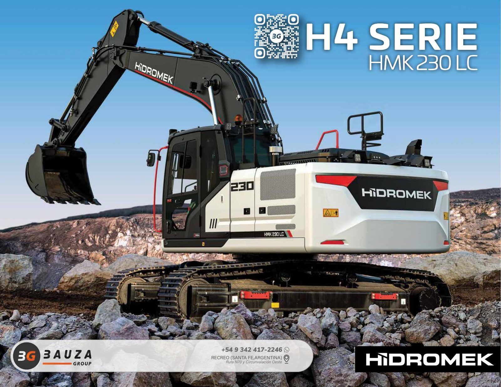 Excavadora sobre orugas HIDROMEK HMK 230 LC