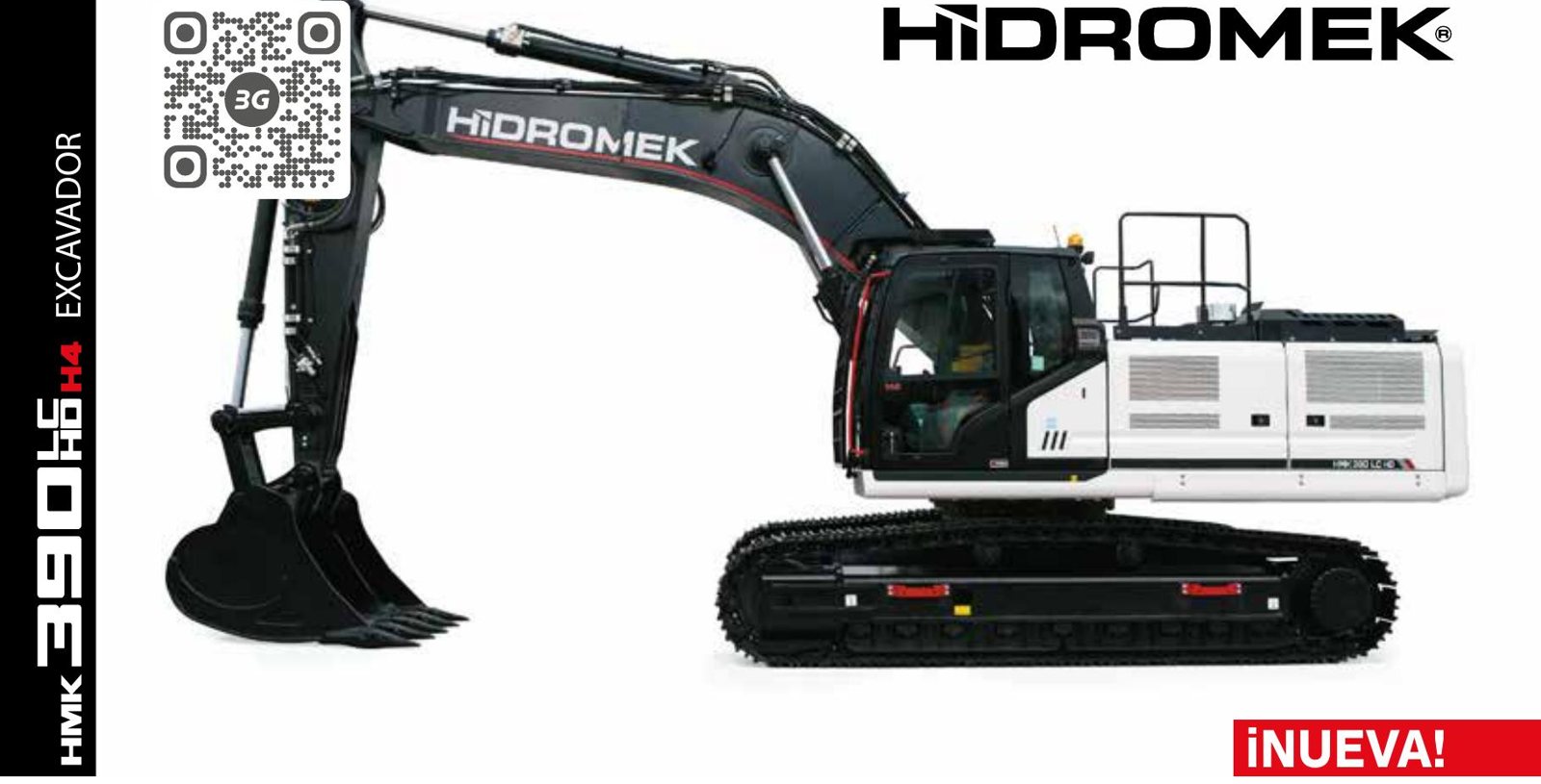 Excavadora sobre orugas HIDROMEK HMK 390 LC HD