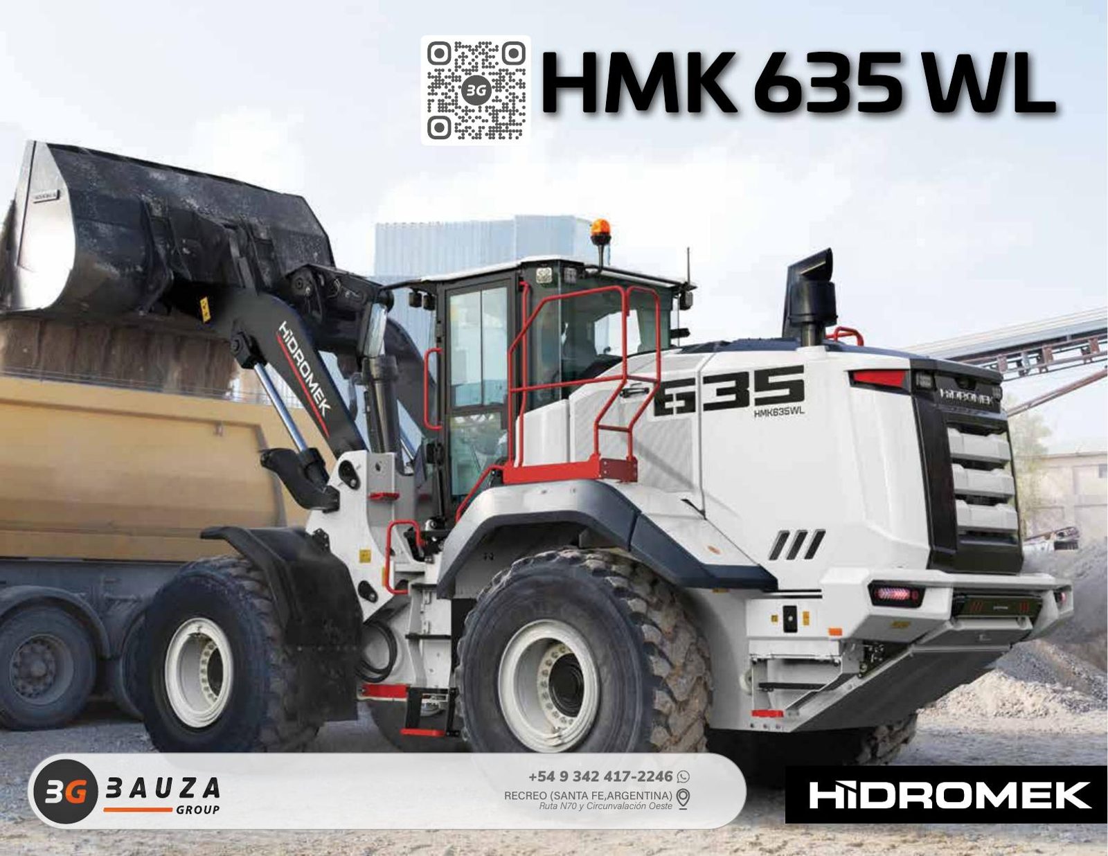 Cargadora de ruedas HIDROMEK HMK 635 WL