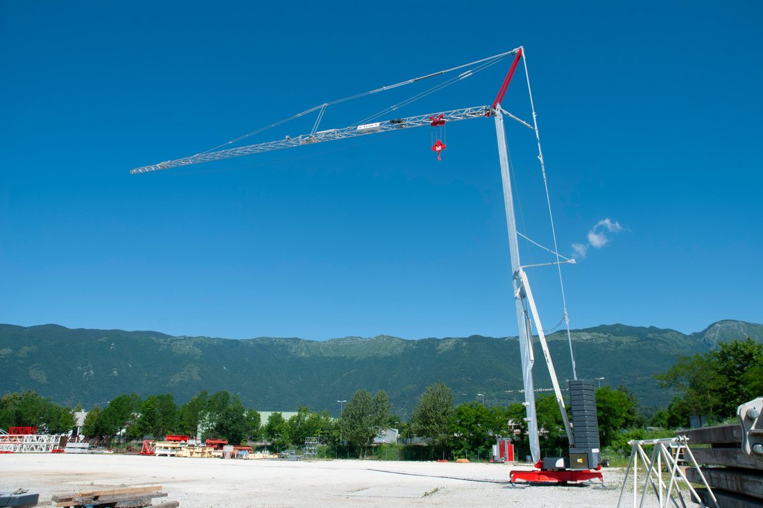 Grúas torre autodesplegables TEREX