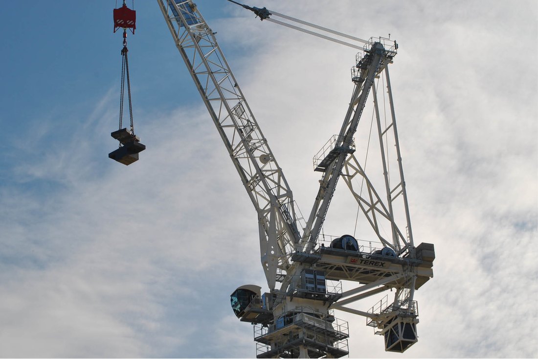 Grúa torre luffing TEREX CTL 1600-66