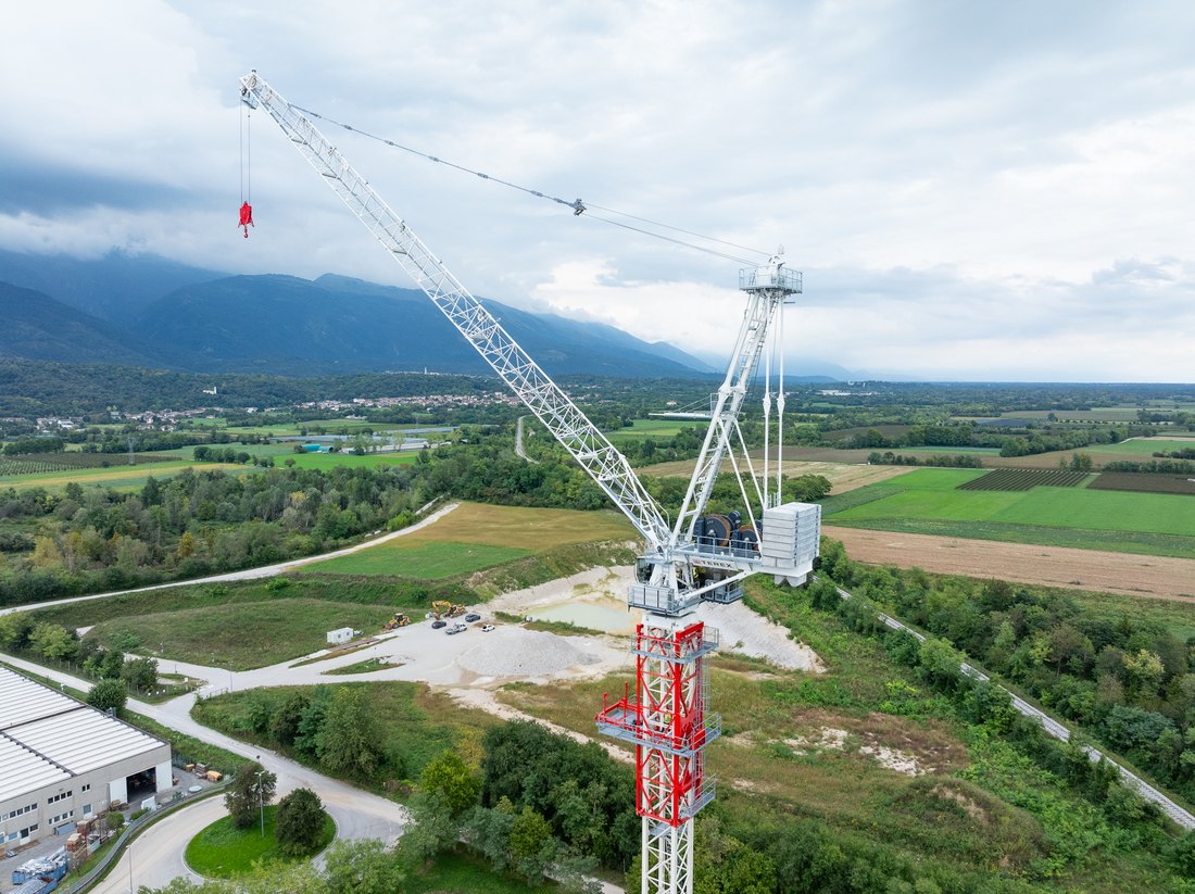 Grúa torre luffing TEREX CTL 712-45