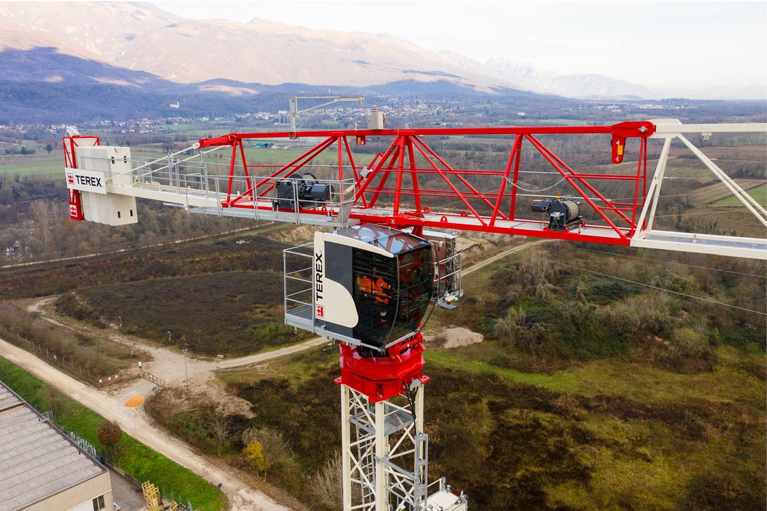 Grúa torre flat top TEREX CTT 172-8