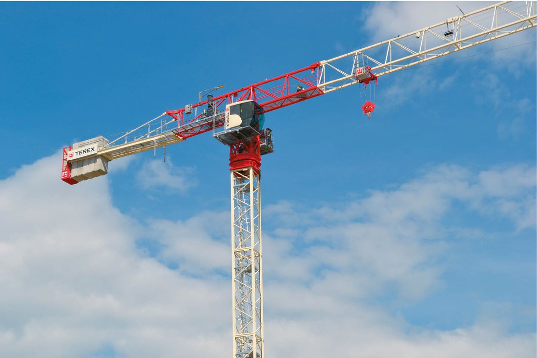Grúa torre flat top TEREX CTT 202-10