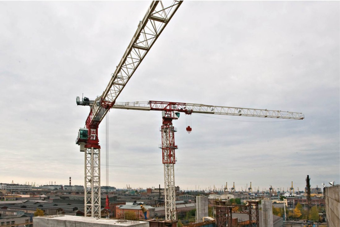 Grúa torre flat top TEREX CTT 722-40